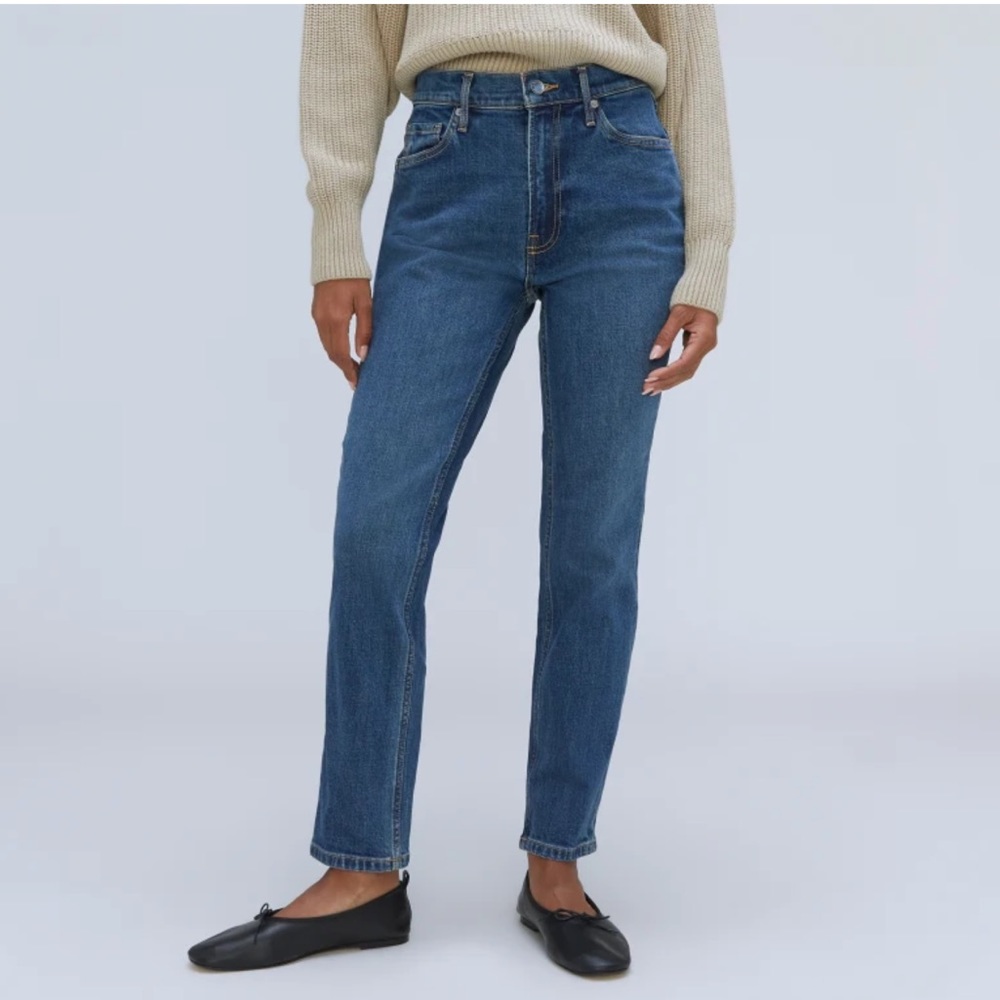 Everlane the high rise cheeky straight jean